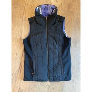 Spanner Sport black reversible zip up vest